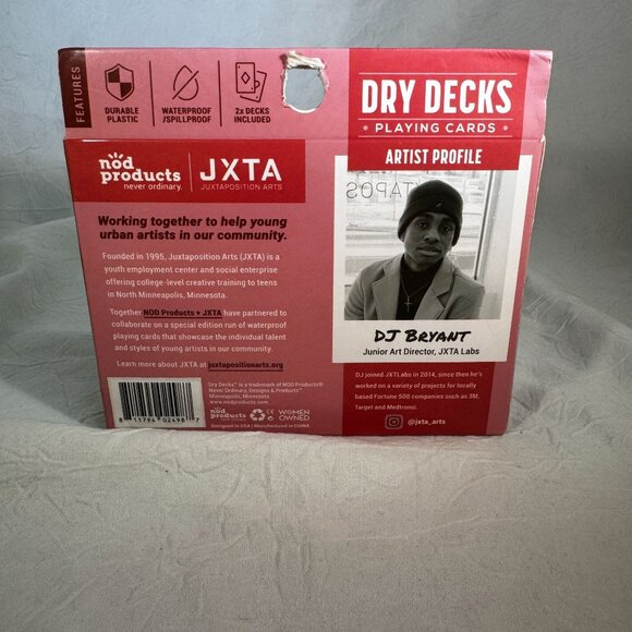 Dry Decks Waterproof Playing Cards Set By Nod Products wine & Cheese theme - Picture 2 of 3